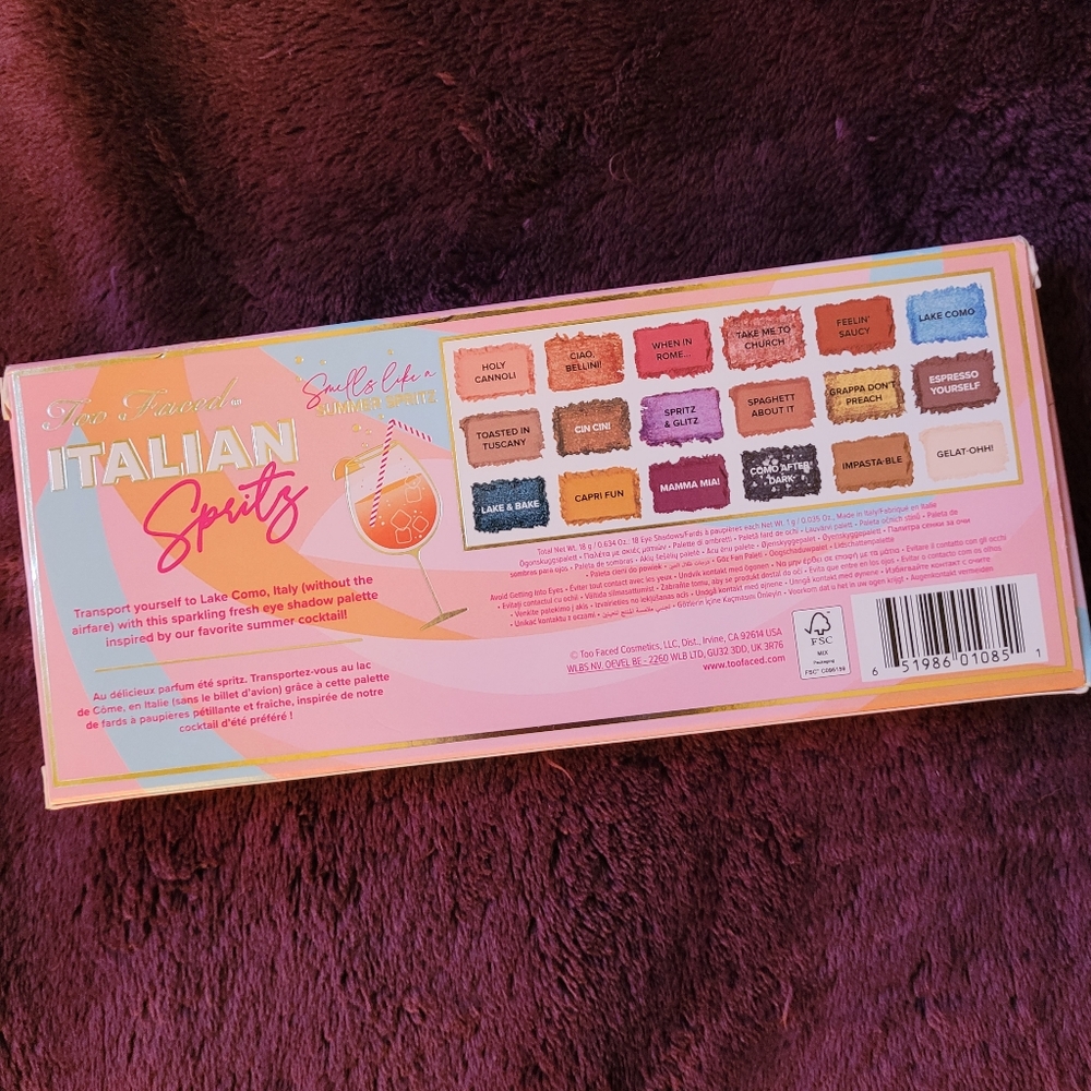 Too Faced Italian Spritz Eyeshadow Palette - Picture 2 of 6